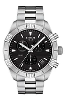 Tissot PR 100 Chronograph Bracelet Watch, 44mm in Black at Nordstrom