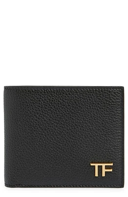 TOM FORD T-Line Soft Grain Leather Bifold Wallet in Black at Nordstrom