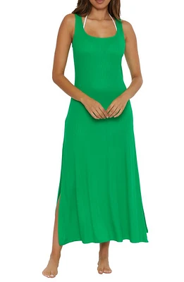 Becca Mykonos Semisheer Ribbed Cover-Up Maxi Dress at Nordstrom,