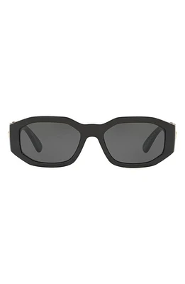 Versace 55mm Irregular Sunglasses in Black at Nordstrom