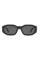 Versace 55mm Irregular Sunglasses in Black at Nordstrom