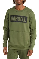 Barbell Apparel Logo Sweatshirt in Olive at Nordstrom, Size Small