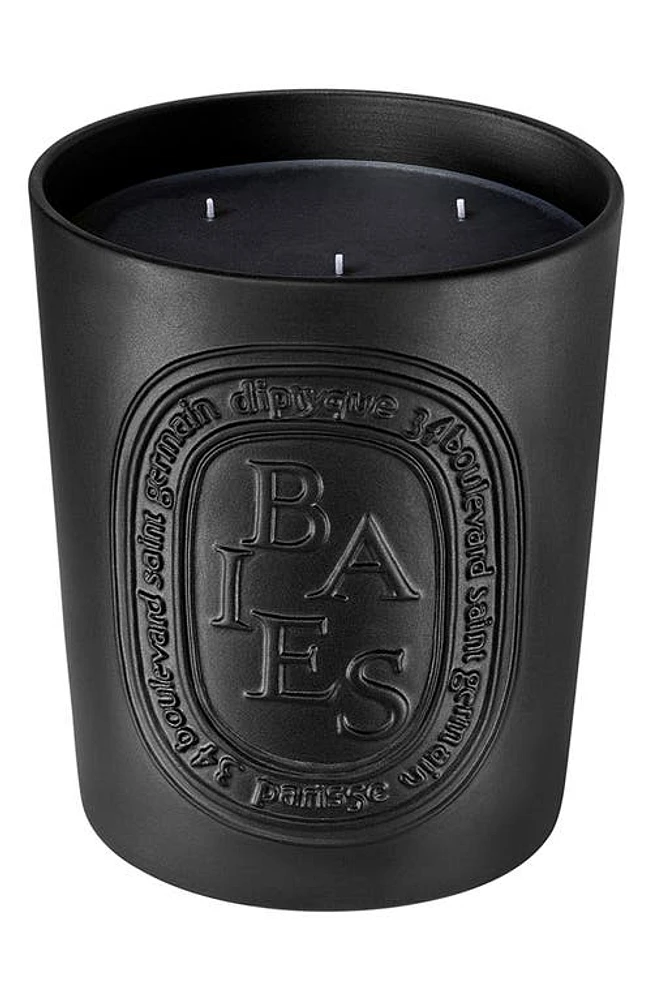 Diptyque Baies (Berries) Large Scented Candle in Black Vessel at Nordstrom