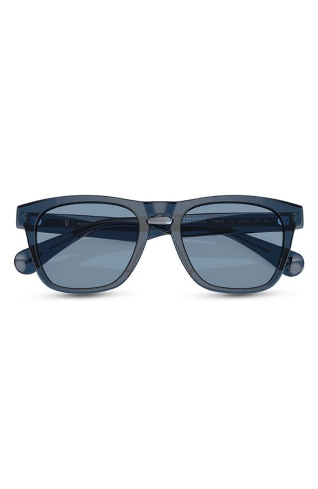 Oliver Peoples x Roger Federer 54mm Pillow Sunglasses in Dark Blue at Nordstrom