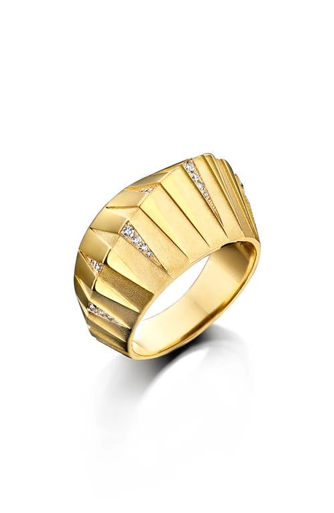 DRIES CRIEL Thebes Pyramid Ring Yellow Gold at Nordstrom,