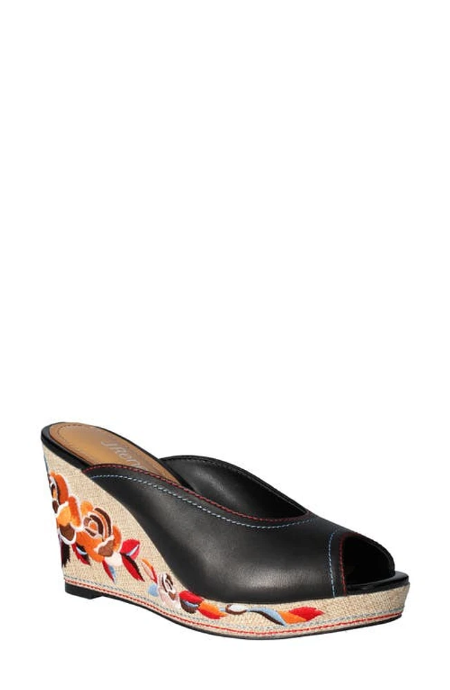 J. Reneé Haleesi Wedge Sandal Black at Nordstrom,