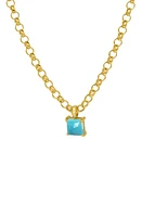 Dean Davidson Nomal Lab Created Turquoise Pendant Necklace in Turquoise Sky/Gold at Nordstrom