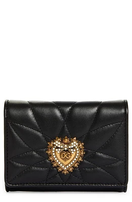 Dolce & Gabbana Devotion Leather Wallet in Black at Nordstrom