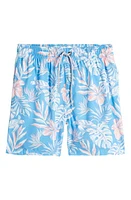 Vintage Summer Kids' Tropical Print Volley Swim Trunks at Nordstrom