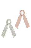 Mimi & Lula Kids' Assorted 2-Pack Scrunchies in Light/Pastel Pink at Nordstrom