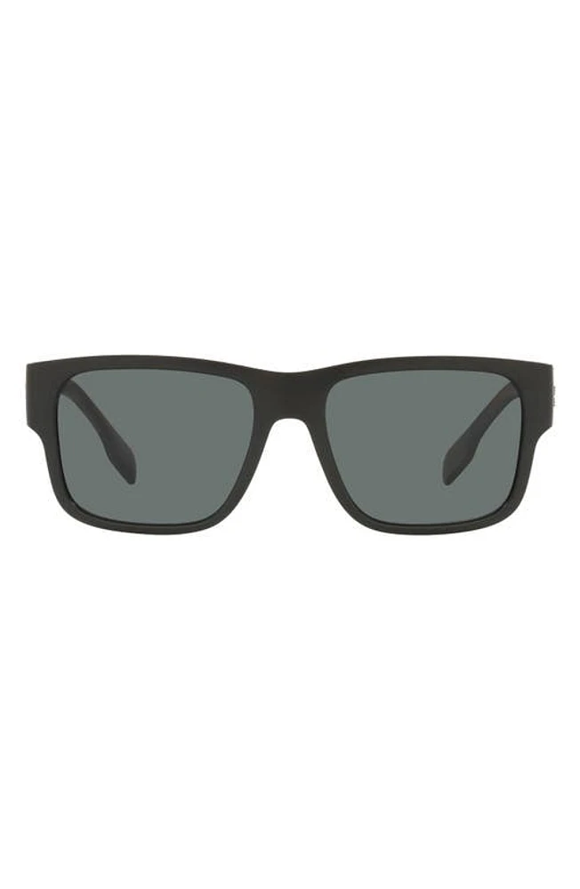 burberry 57mm Polarized Square Sunglasses in Black at Nordstrom