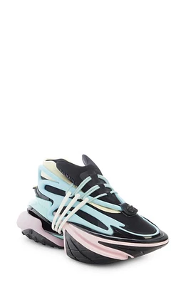 Balmain Unicorn Low Top Sneaker Eah Black Multi at Nordstrom,