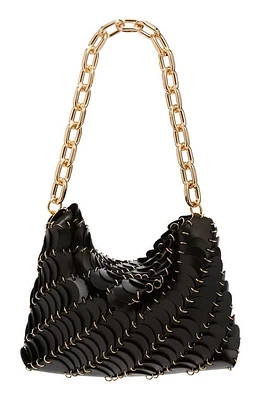 Rabanne Lea Leather Shoulder Bag in Black at Nordstrom