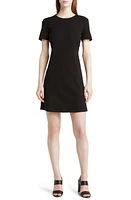 BOSS Donalara Short Sleeve Dress Black at Nordstrom,