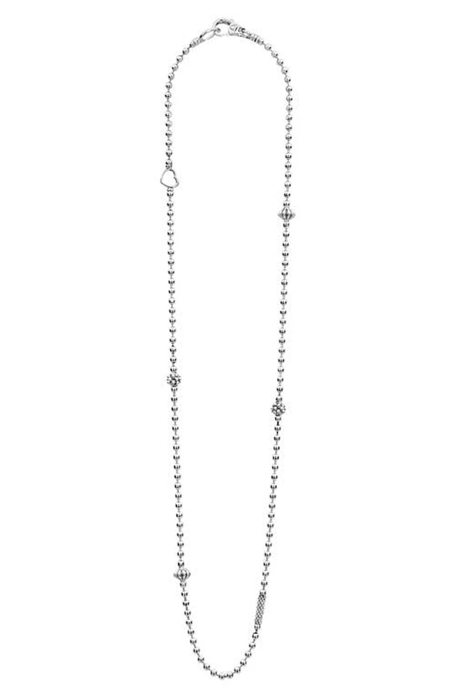 LAGOS Caviar Icon Elements Necklace in Silver at Nordstrom