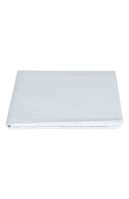 Matouk Jasper Cotton Sateen Fitted Sheet in Pool at Nordstrom