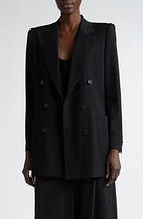 Dries Van Noten Double Breasted Blazer Black at Nordstrom, Us