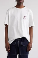 Isabel Marant Hugo Embroidered Cotton T-Shirt White at Nordstrom,