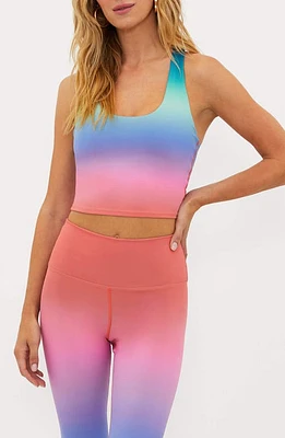 Beach Riot Yara Racerback Crop Top High Tide Ombre at Nordstrom,