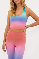 Beach Riot Yara Racerback Crop Top High Tide Ombre at Nordstrom,