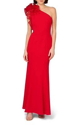 Aidan Mattox by Adrianna Papell One-Shoulder Trumpet Gown at Nordstrom,