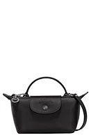 Longchamp Extra Small Le Pliage Xtra Leather Clutch in Black at Nordstrom