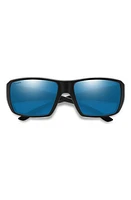 Smith Guides Choice XL 63mm ChromaPop Polarized Oversize Square Sunglasses in Matte Black /Glass at Nordstrom