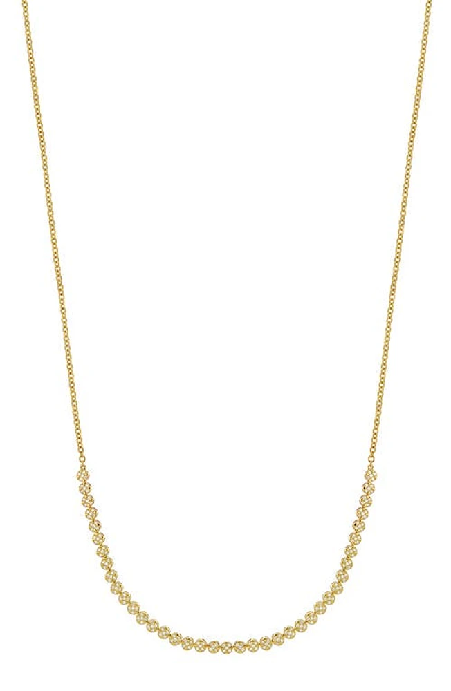 Bony Levy Diamond Disc Frontal Necklace in 18K Yellow Gold at Nordstrom