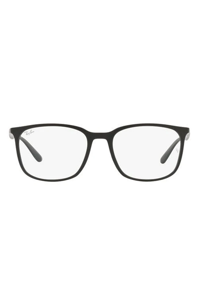 Ray-Ban 54mm Square Optical Glasses in Sand Black at Nordstrom