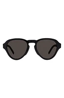 Givenchy GV Day 51mm Pilot Sunglasses in Shiny Black /Brown at Nordstrom