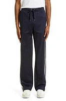 Valentino Garavani Side Stripe Track Pants 598 - Navy at Nordstrom,