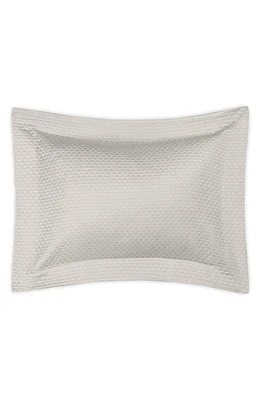 Matouk Pearl Matelassé Cotton Sham in Silver at Nordstrom