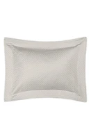 Matouk Pearl Matelassé Cotton Sham in Silver at Nordstrom