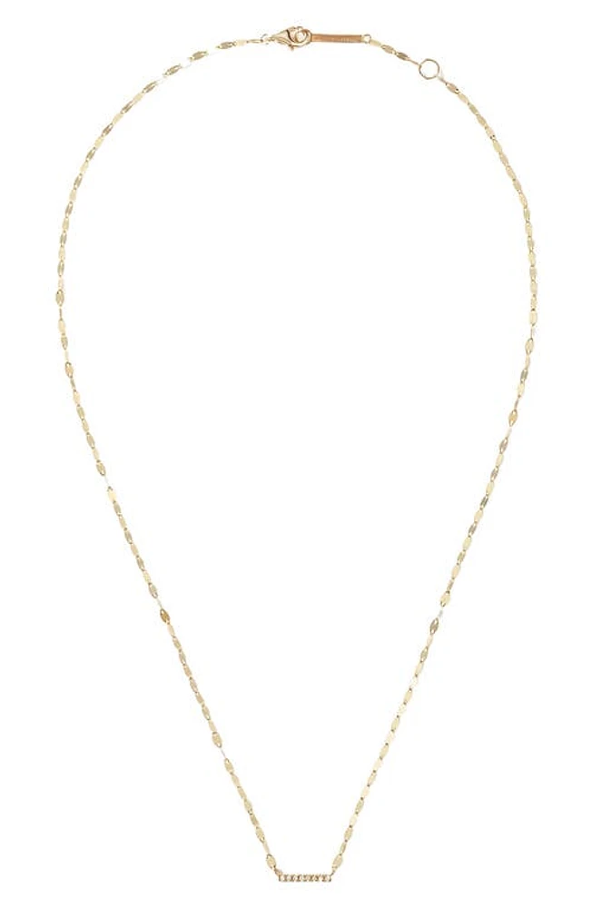 Lana Flawless Mini Bar Diamond Pendant Necklace in Yellow at Nordstrom