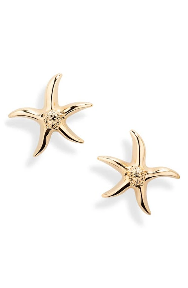 Versace Barocco Starfish Stud Earrings in Versace Gold at Nordstrom