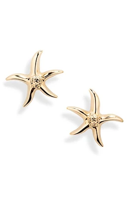 Versace Barocco Starfish Stud Earrings in Versace Gold at Nordstrom