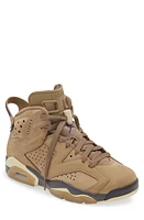 Air Jordan 6 Gore-Tex Retro High Top Sneaker Brown Kelp/Gold/Shadow at