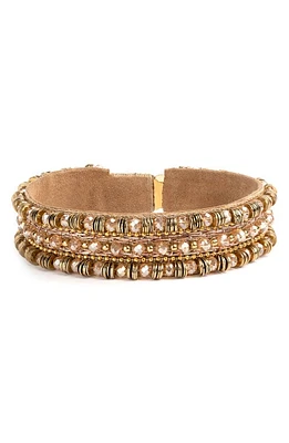 Deepa Gurnani Milani Cuff Bracelet in Peach at Nordstrom