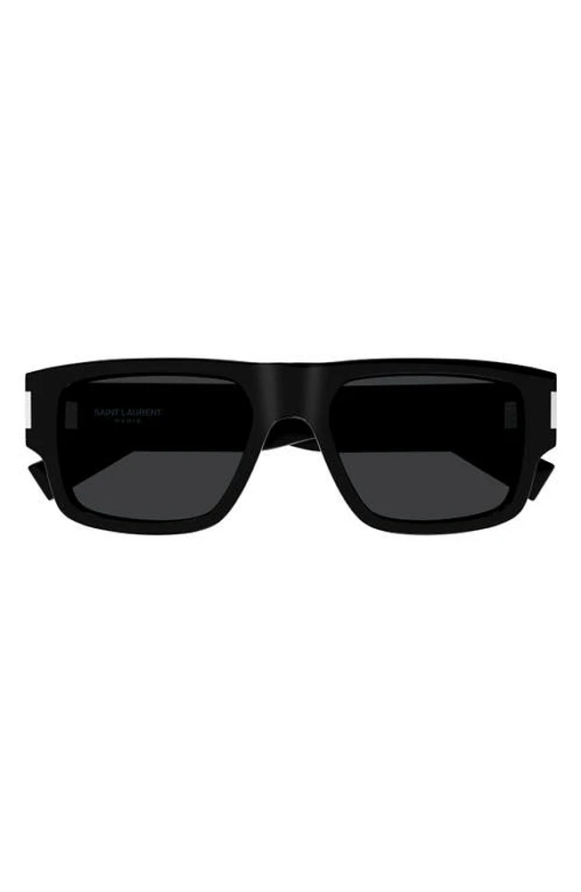 Saint Laurent 54mm Square Sunglasses in Black at Nordstrom