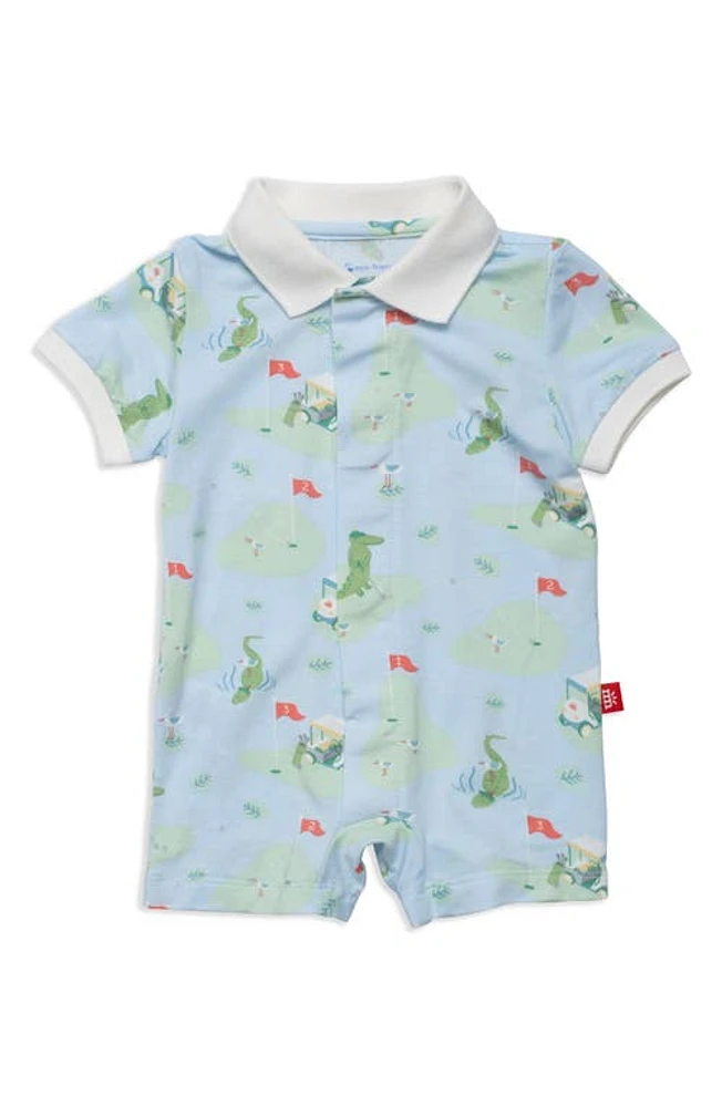 Magnetic Me A Putt Above Polo Collar Romper Aputt at Nordstrom,