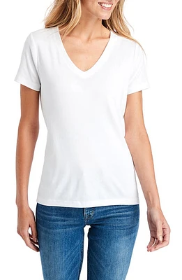 vineyard vines V-Neck T-Shirt in White Cap at Nordstrom, Size Xx-Small