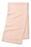 Tory Burch Diamond Dot Jacquard Wool & Silk Traveler Scarf in Sea Shell Pink at Nordstrom