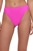 Good American Waist Bikini Bottoms Pink Glow002 at Nordstrom,