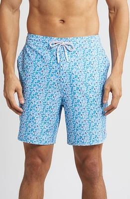 johnnie-O Hummel Floral Swim Trunks Maliblu at Nordstrom,