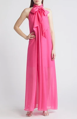 Ted Baker London Arikka Sleeveless Organza Maxi Dress Bright Pink at Nordstrom,