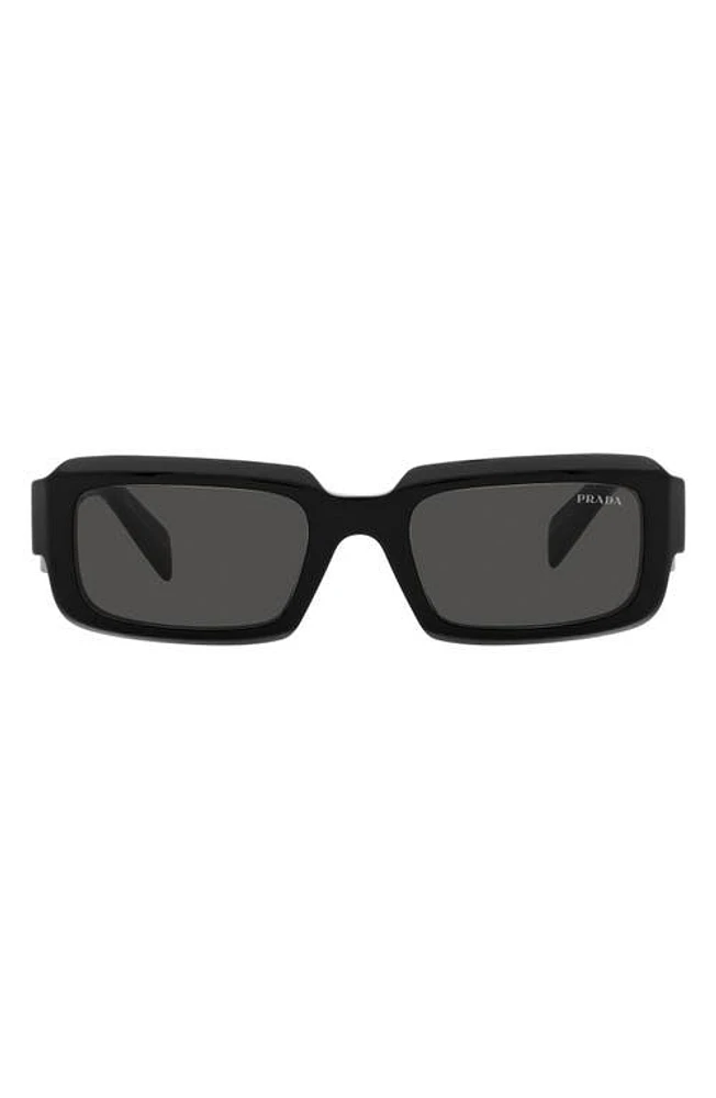 Prada 55mm Irregular Sunglasses in Black at Nordstrom