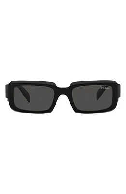 Prada 55mm Irregular Sunglasses in Black at Nordstrom