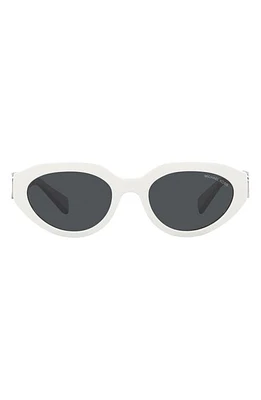 Michael Kors Empire 53mm Oval Sunglasses in White at Nordstrom