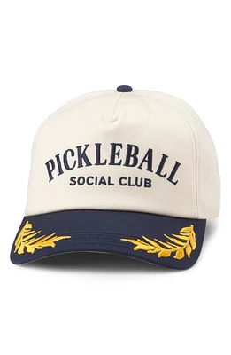 American Needle Club Snapback Baseball Cap in Ivory-Navy at Nordstrom