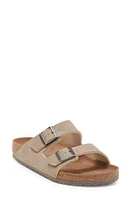 Birkenstock Arizona Slide Sandal in Desert Dust Gray Taupe at Nordstrom, Size 12-12.5Us